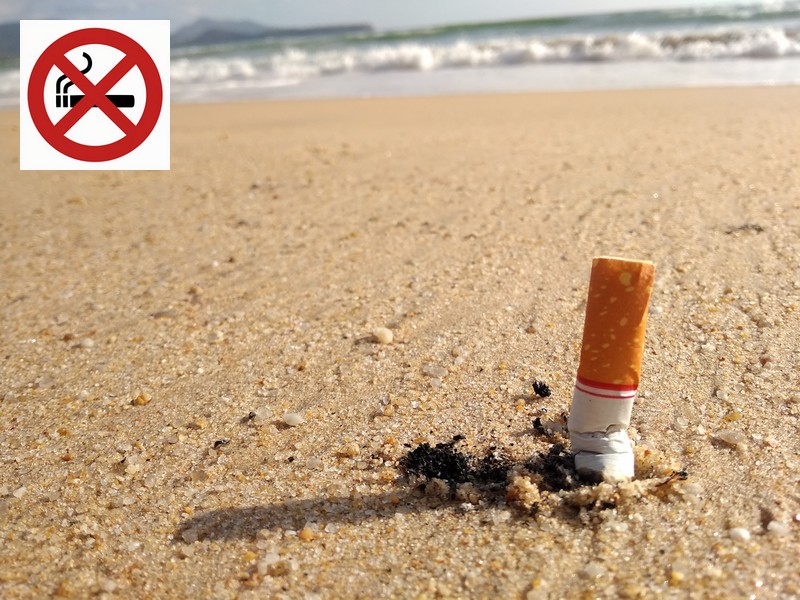 Rökning förbjuden på stranden