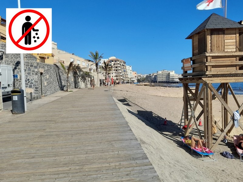 El Médano strand – rökförbud