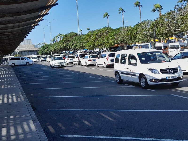 Taxi vid TFS flygplats