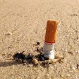 Rökning på stranden